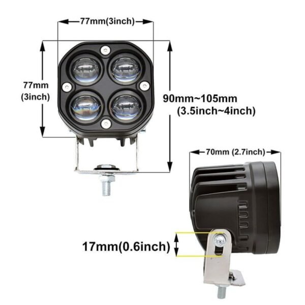 Z691421-2 Προβολέας εργασίας 4 LED 10-30V - LED work light
