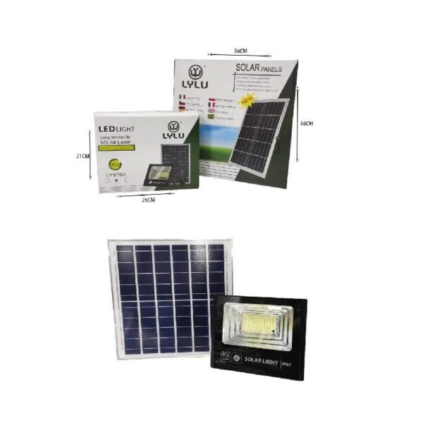 Z694602-4 Ηλιακός προβολέας 200W με τηλεχειριστήριο - Φωτισμός χωρίς ρεύμα