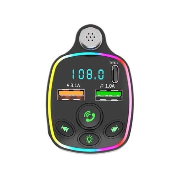 Andowl Πομπός αυτοκινήτου φορτιστής FM Transmitter Q-C71 – Car FM Transmitter