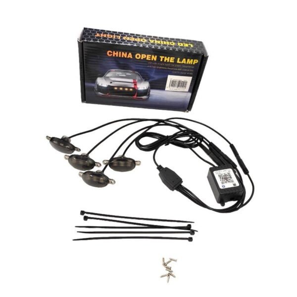 z691422-2 LED φώτα αυτοκινήτου RGB 4τμχ - LED car medium net light