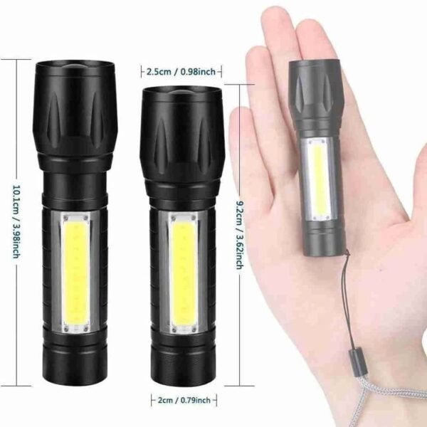 z693108-1 Μίνι Φακός Επαναφορτιζόμενος LED Τσέπης USB Charge 9cm - Small Flashlight