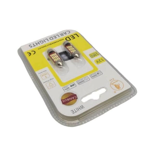 EJC Λάμπες Αυτοκινήτου Canbus LED 12V 36mm 2τμχ ψυχρό φως 4014-36-12SMD- LED light