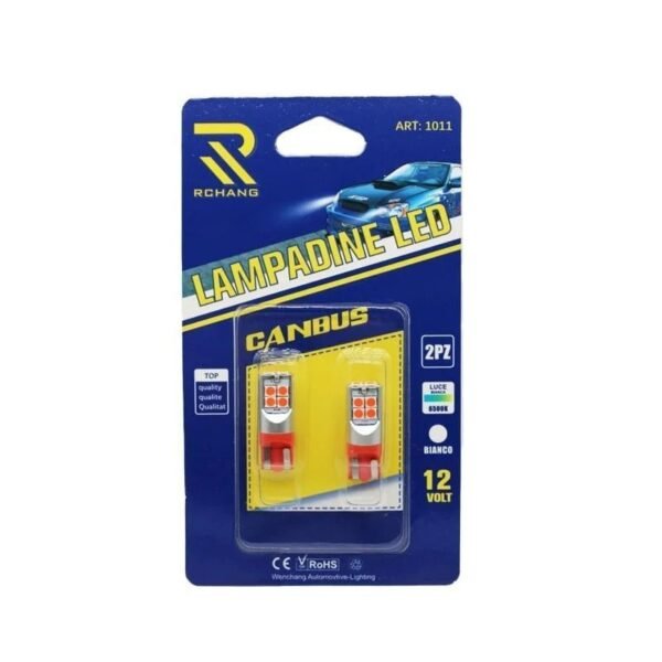 Rchang LED Φώτα αυτοκινήτου Canbus T10 Κόκκινο 12V - Led Lamp