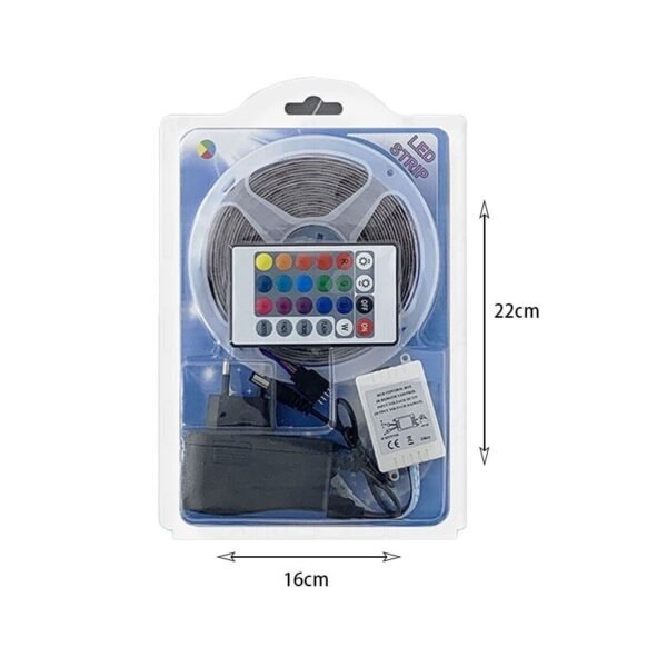 LED Strip RGB 5M με χειριστήριο - Φωτισμός χωρίς καλώδια