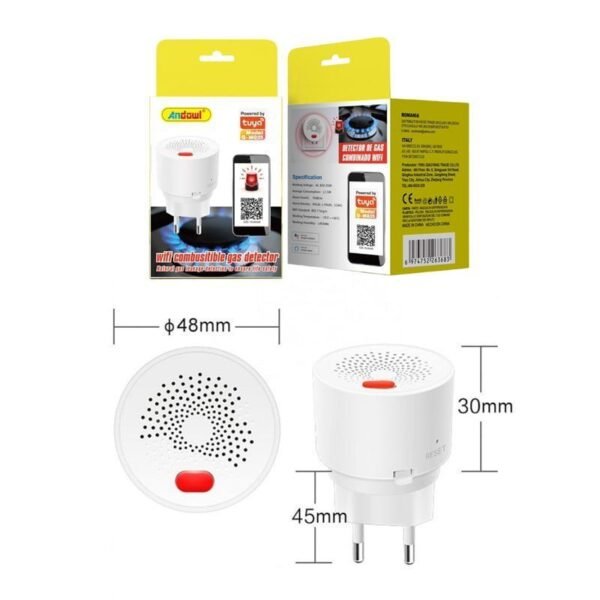 z774206-4 Ανιχνευτής διαρροής αερίου WiFi - Ασφάλεια κουζίνας 24/7