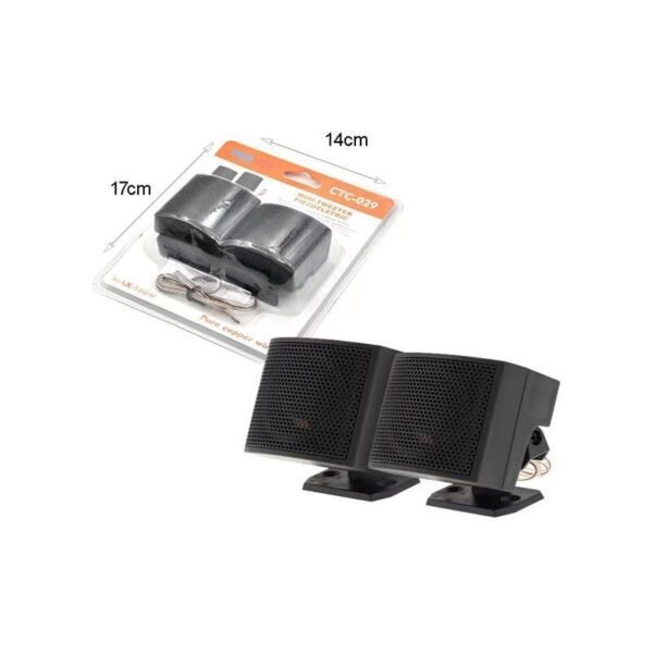 Pervoi Σετ Mini Tweeter Ηχεία Αυτοκινήτου 500W CTC-029 μαύρο 2τμχ - Car Mini Tweeter speakers