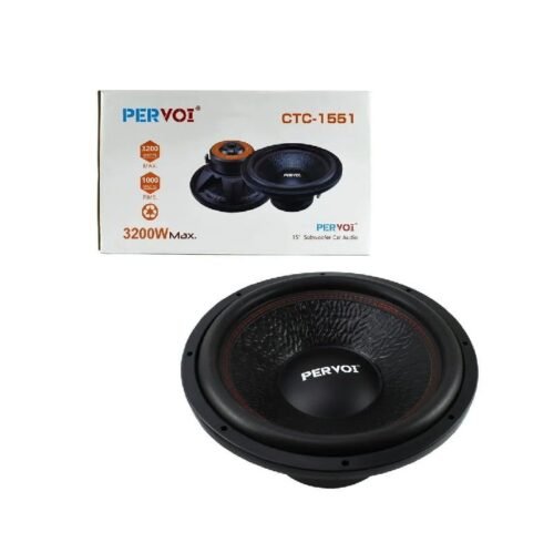 z891060 Pervoi Subwoofer Αυτοκινήτου 15″ Horn 3200W 75OZ PERVOI CTC-1551 - Active subwoofer